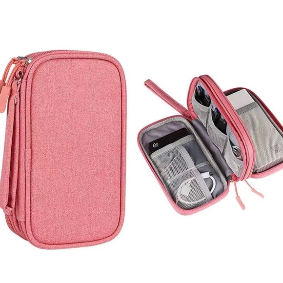 🌺 Travel school make-up electronic bag. Navy - Picture 7 of 8